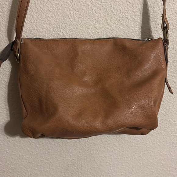 Brown Faux Leather Crossbody Bag - Picture 5 of 7